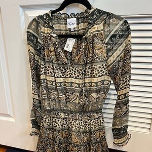 Printed mini day dress